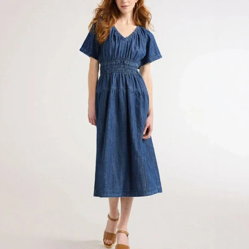 Vestido Montenegro™ em Algodão Texturizado com Modelagem Confortável / O Equilíbrio Perfeito entre Estilo e Liberdade de Movimento!