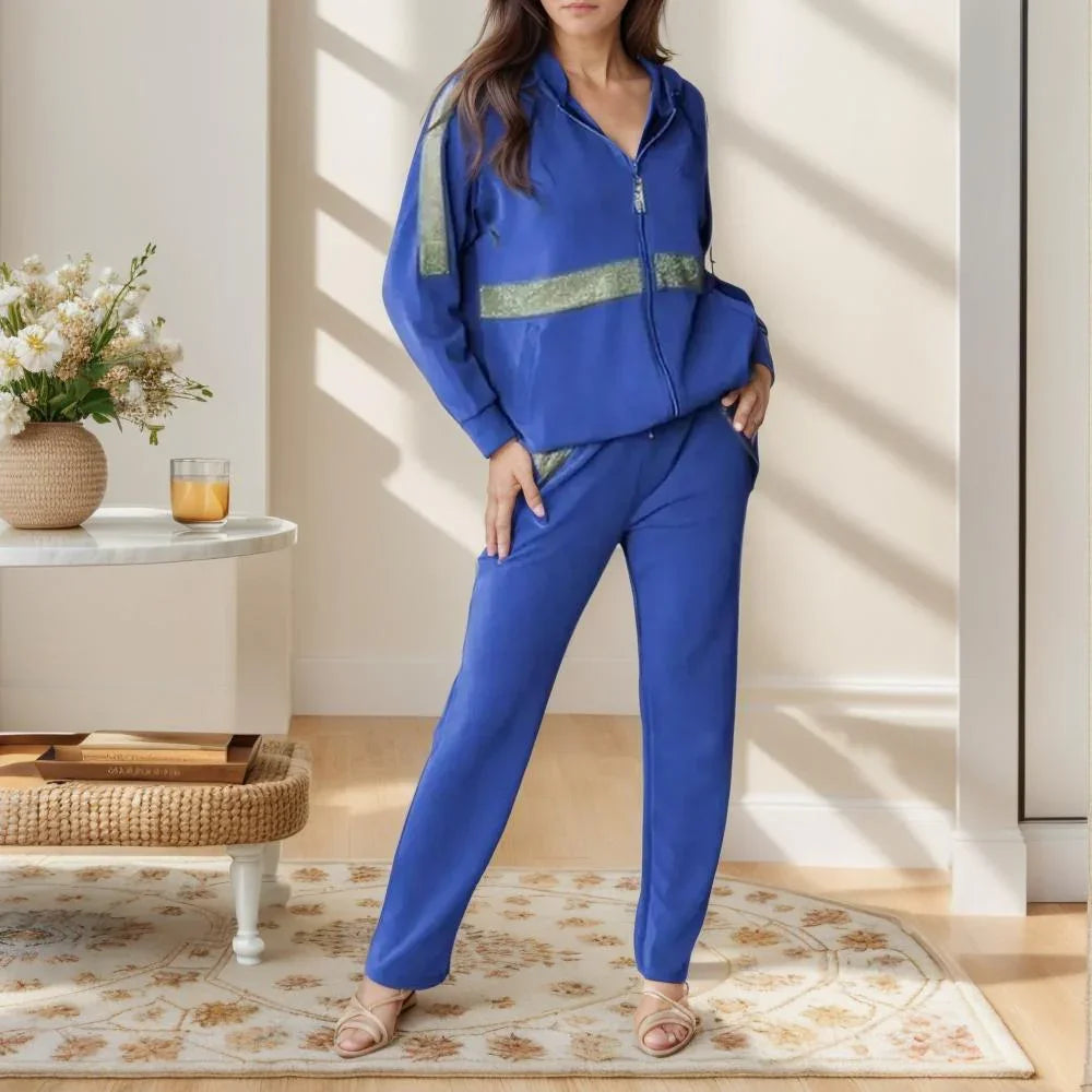 Conjunto de Moletinho Dalila™ Super Macio com Brilho Charmoso / Conforto e Elegância para Mulheres Poderosas!