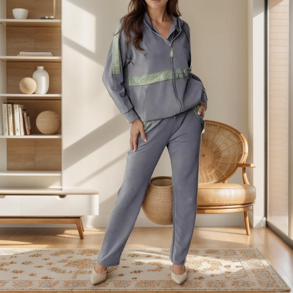 Conjunto de Moletinho Dalila™ Super Macio com Brilho Charmoso / Conforto e Elegância para Mulheres Poderosas!