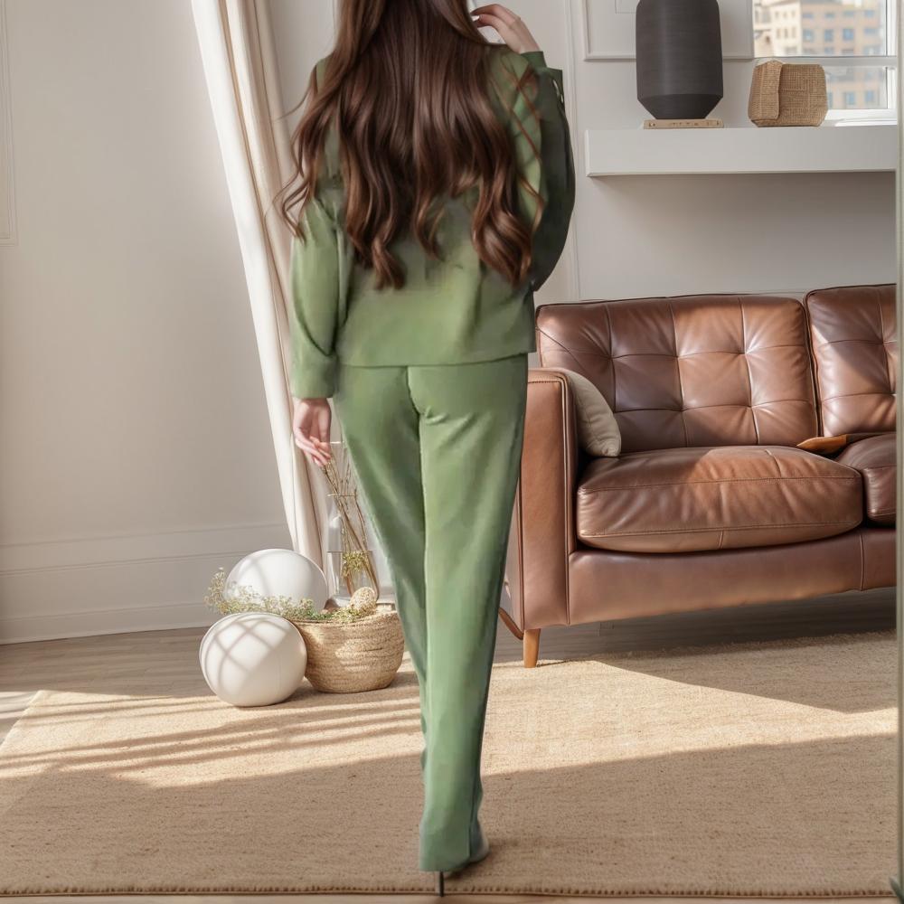 Conjunto de Moletinho Dalila™ Super Macio com Brilho Charmoso / Conforto e Elegância para Mulheres Poderosas!