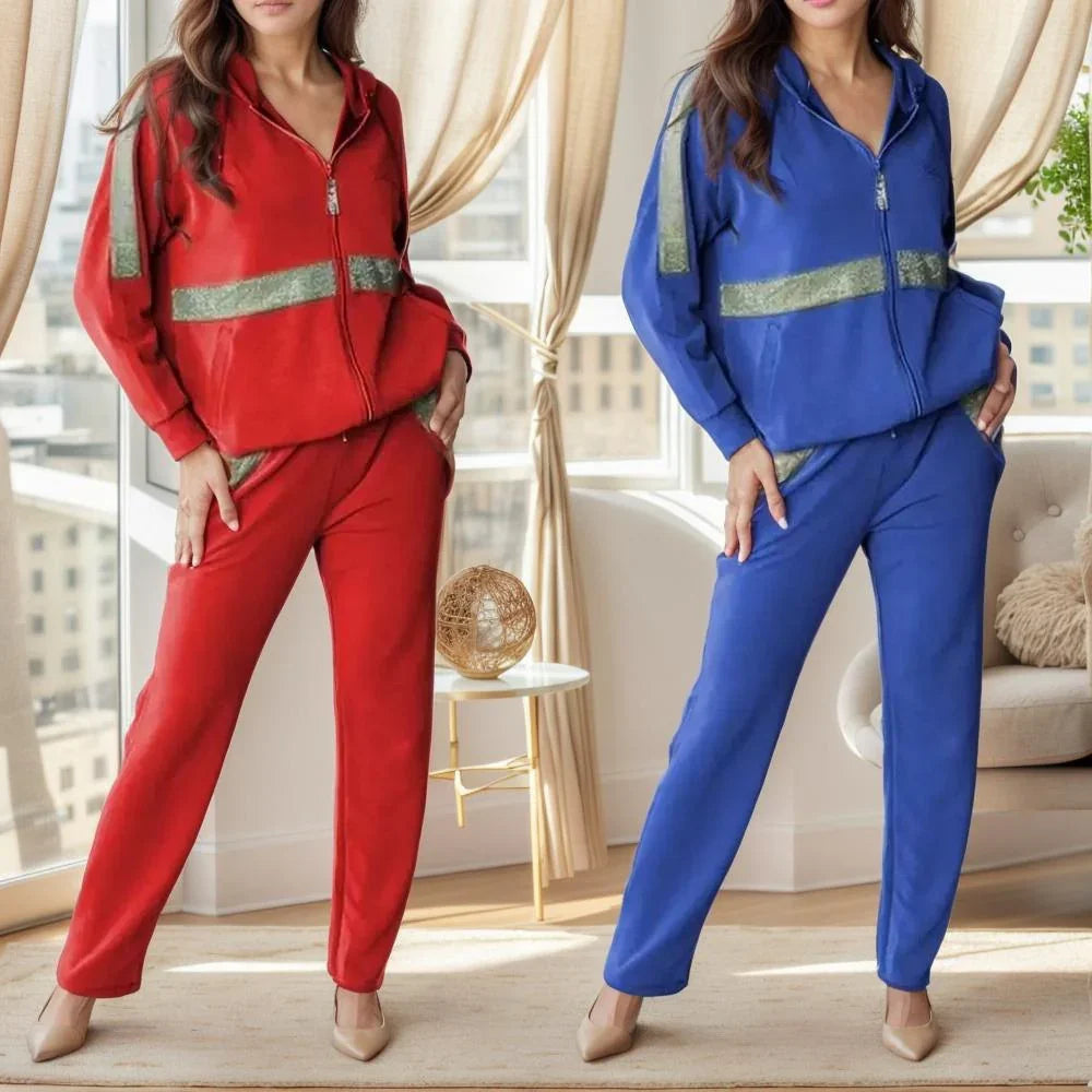 Conjunto de Moletinho Dalila™ Super Macio com Brilho Charmoso / Conforto e Elegância para Mulheres Poderosas!