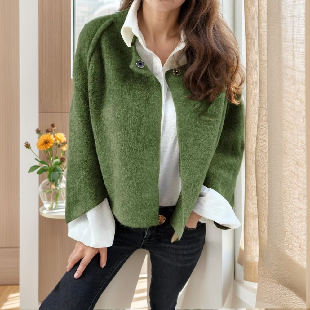 Casaco Sobretudo Claire™ com Toque Aveludado / Conforto e Elegância para os Dias Frios!