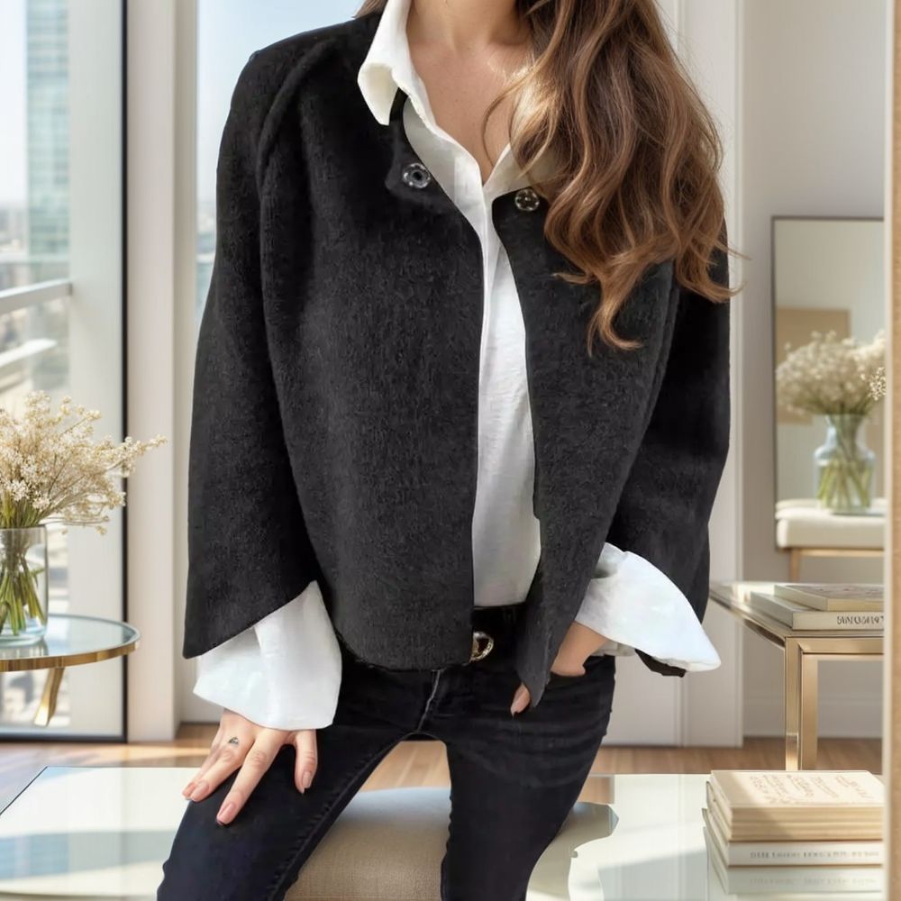 Casaco Sobretudo Claire™ com Toque Aveludado / Conforto e Elegância para os Dias Frios!