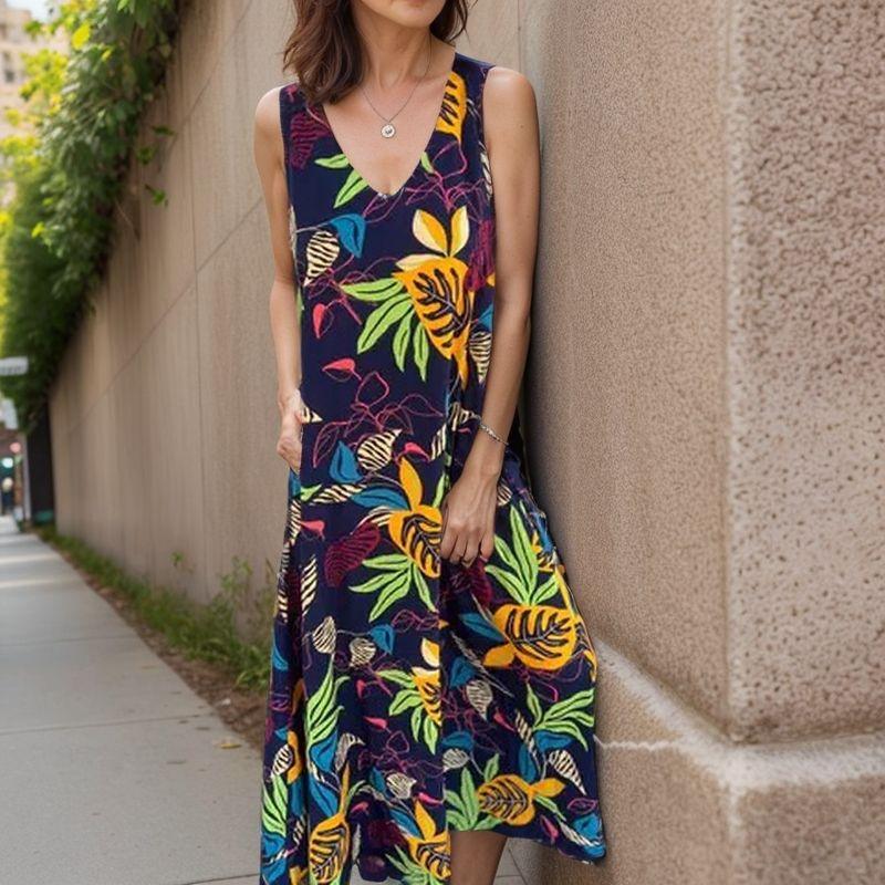 Vestido Flor do Cerrado™ em Viscose Extra Leve / Um Toque Brasileiro de Conforto e Liberdade!