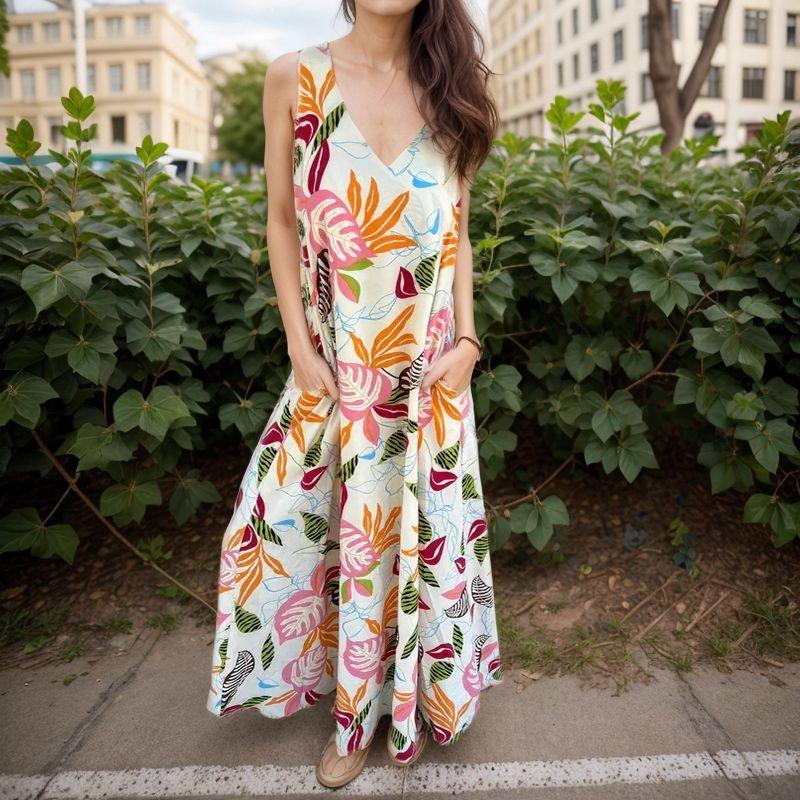 Vestido Flor do Cerrado™ em Viscose Extra Leve / Um Toque Brasileiro de Conforto e Liberdade!