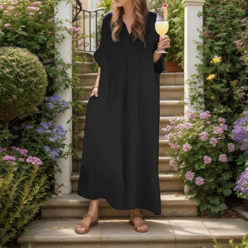 Vestido Sol de Bali™ em Linho de Algodão com Caimento Solto / Para Mulheres que Carregam o Brilho do Sol no Corpo e na Alma!