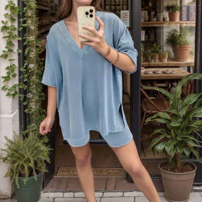 Conjunto Descolada™ com Visual Lavado e Silhueta Urbana / O Look que Vai da Academia ao Café com as Amigas!