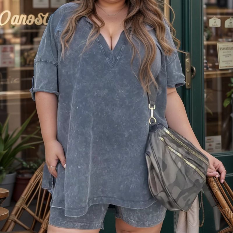 Conjunto Descolada™ com Visual Lavado e Silhueta Urbana / O Look que Vai da Academia ao Café com as Amigas!