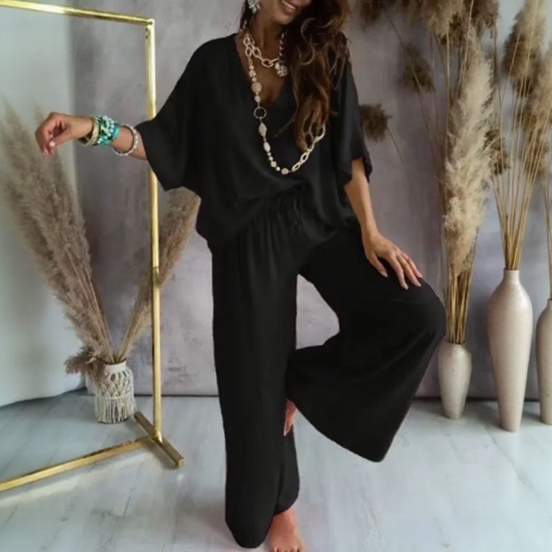 Conjunto Aveline™ em Viscose Acetinada com Toque Sedoso / Elegância Leve para a Mulher que Vive com Charme Natural!
