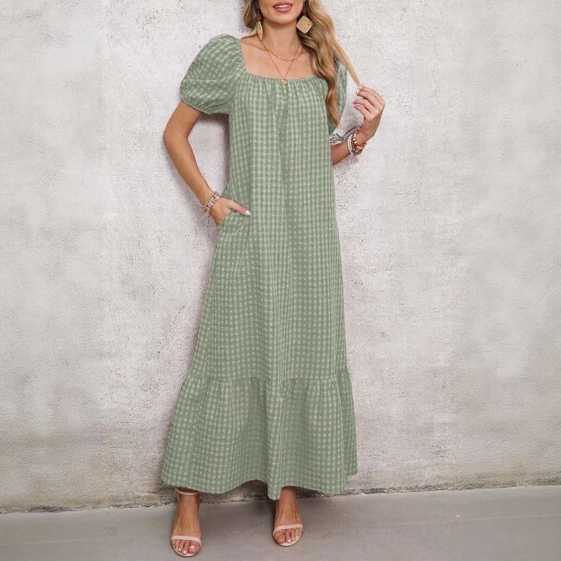 Vestido Campestre Lolita™ em Algodão Misto com Manga Bufante / O Rústico Elegante que Transforma Simplicidade em Estilo!
