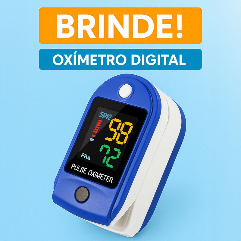 Nebulizador Portátil com Máscaras Adulto & Infantil / Oferta Especial: Leve 1 e Ganhe Oxímetro!