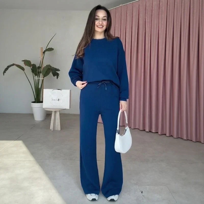 Conjunto em Moletom Hermoza™ Tecido Macio com acabamento Aveludado / Minimalismo Sofisticado para Todos os Dias!