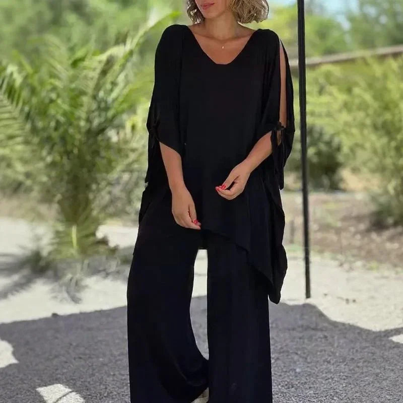 Conjunto Esplendor™ em Malha de Viscose Premium com toque sedoso / Leveza e Caimento Fluido que proporcionam Conforto Absoluto!