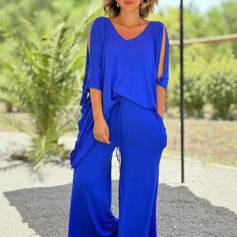 Conjunto Esplendor™ em Malha de Viscose Premium com toque sedoso / Leveza e Caimento Fluido que proporcionam Conforto Absoluto!