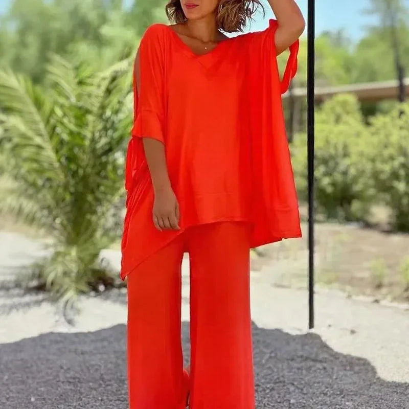 Conjunto Esplendor™ em Malha de Viscose Premium com toque sedoso / Leveza e Caimento Fluido que proporcionam Conforto Absoluto!