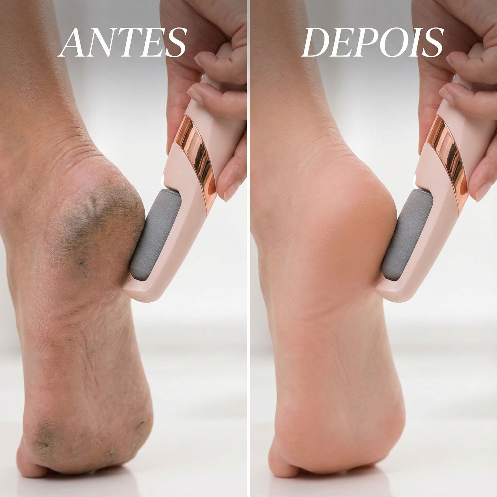 Removedor Elétrico de Calos Recarregável com LED / Pés Mais Lisos com Segurança no Dia a Dia!