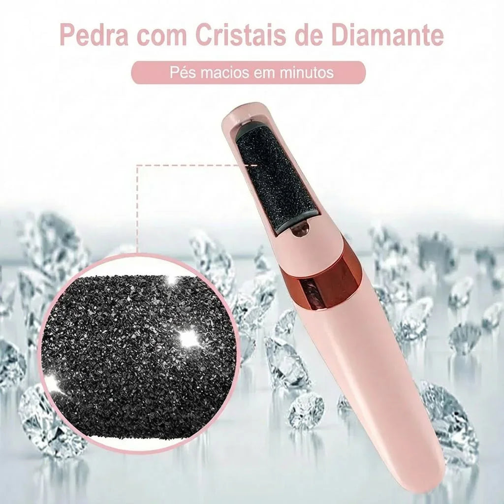 Removedor Elétrico de Calos Recarregável com LED / Pés Mais Lisos com Segurança no Dia a Dia!