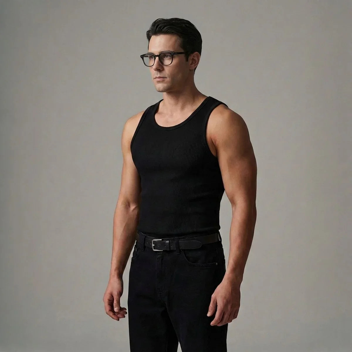 Regata Masculina Leon™ em Malha Premium com Modelagem Anatômica