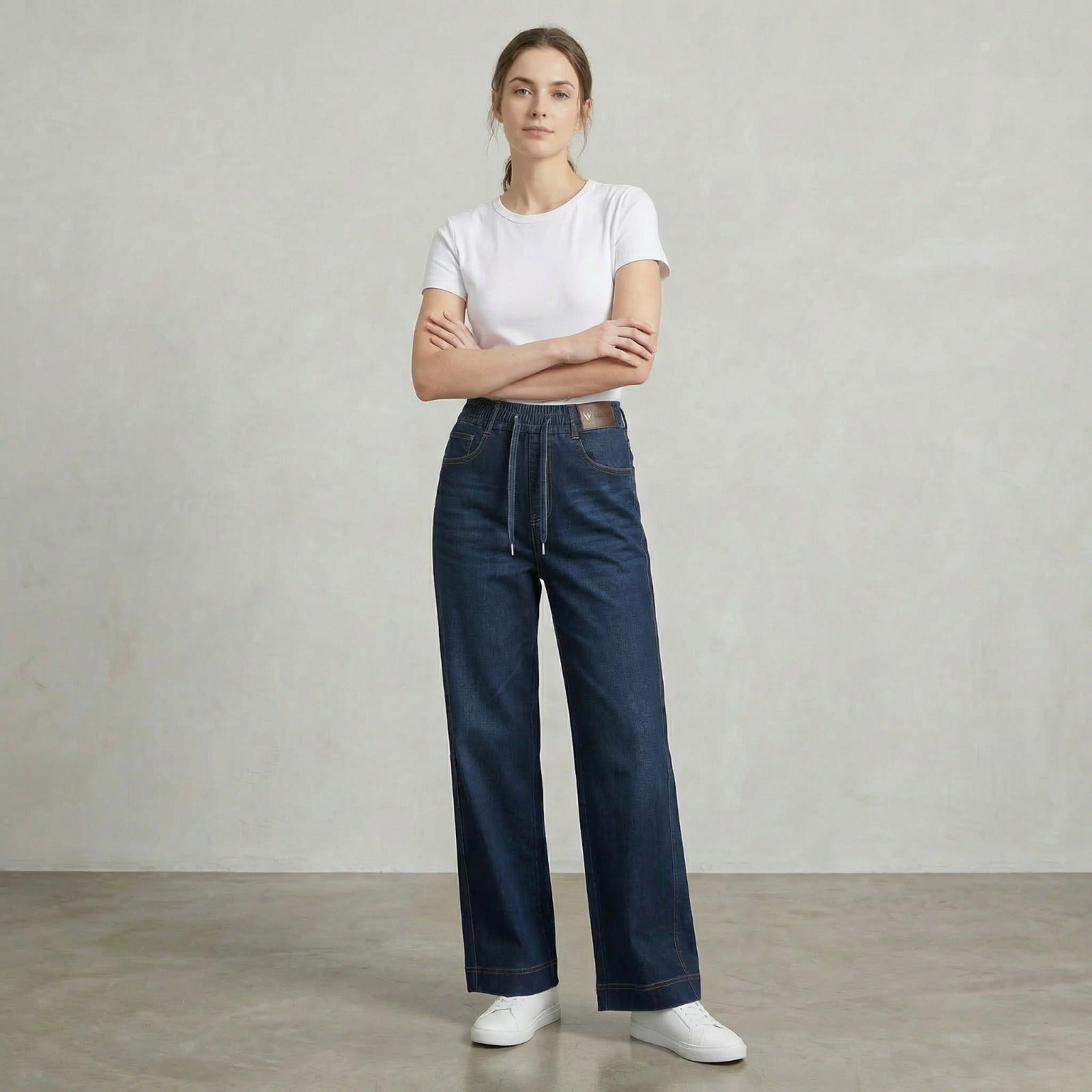 Calça Atlanta™ com Corte Reto e Cintura Ajustável