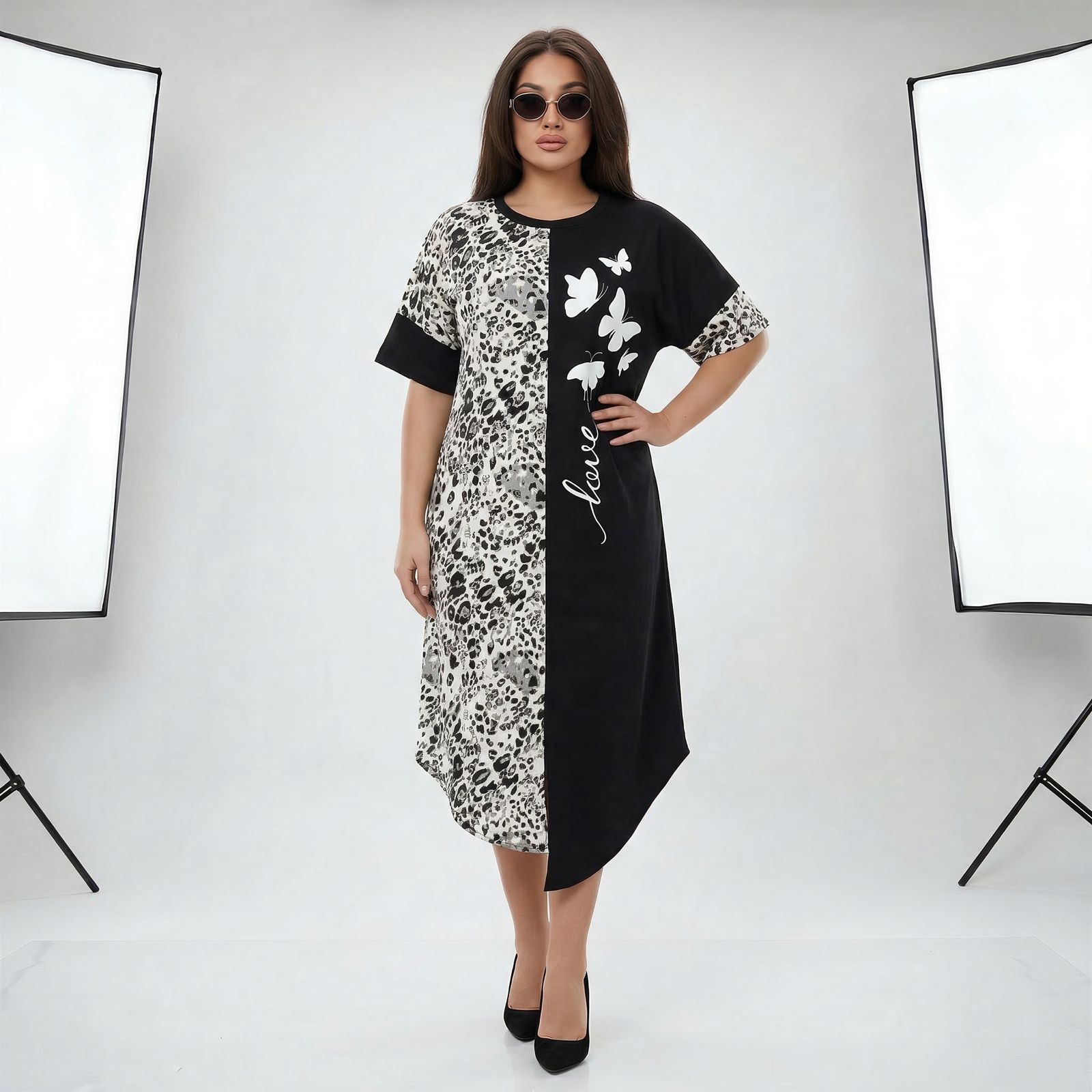 Vestido Lille™ em Viscose Leve com Estampa Animal Print