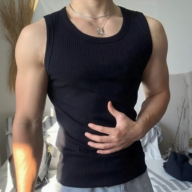 Regata Leon™ em Malha Premium com Modelagem Canelada Anatômica