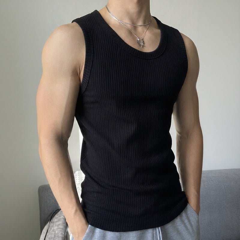 Regata Leon™ em Malha Premium com Modelagem Canelada Anatômica