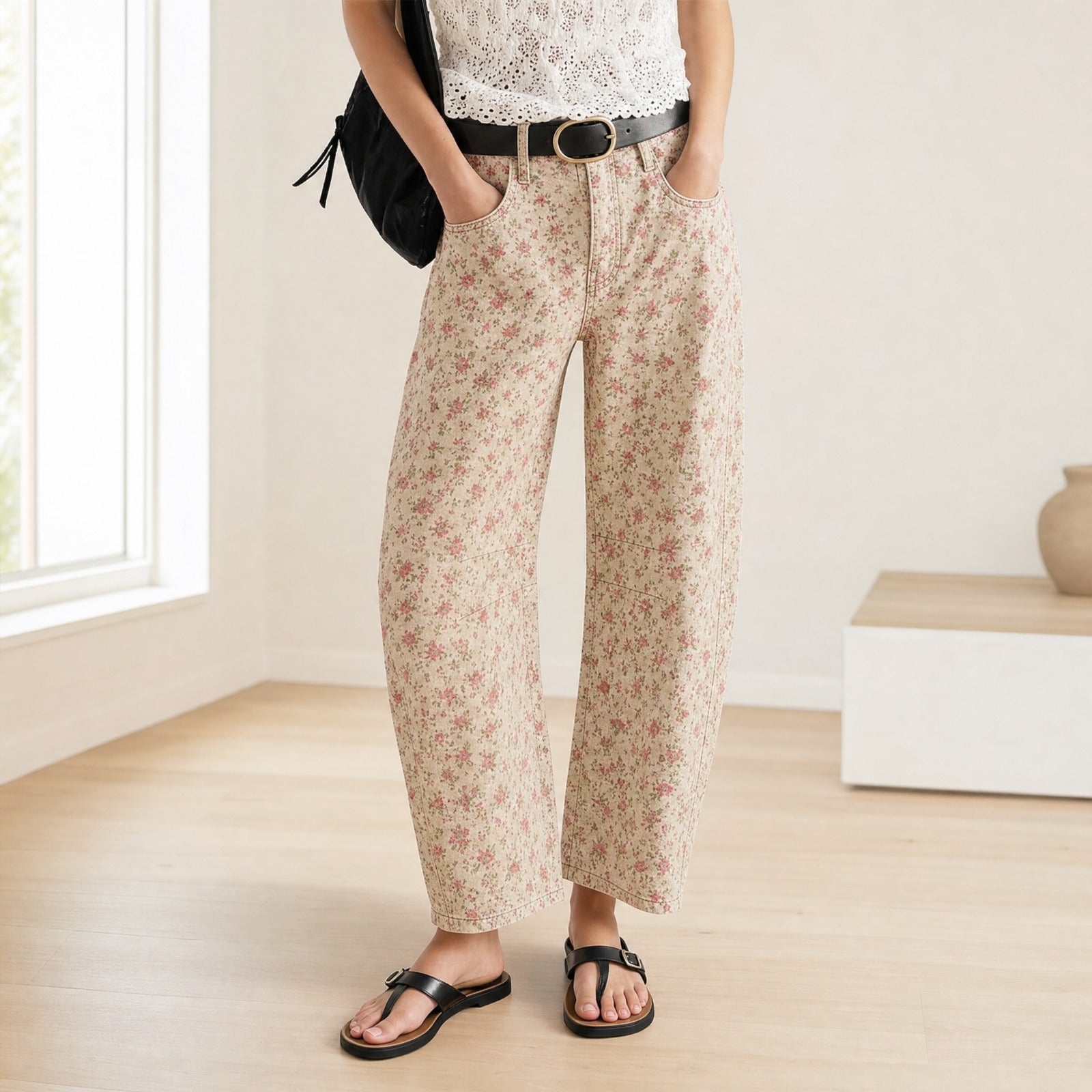 Calça Alvida™ com Estampa Floral e Caimento Amplo