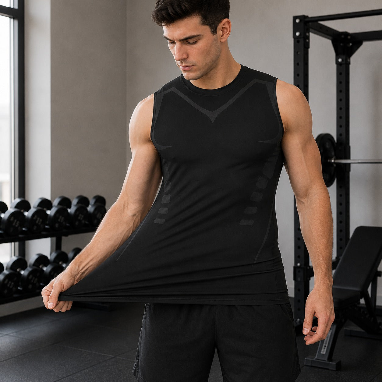 Colete Modelador Spartan™ em Malha Respirável com Tecnologia Iônica