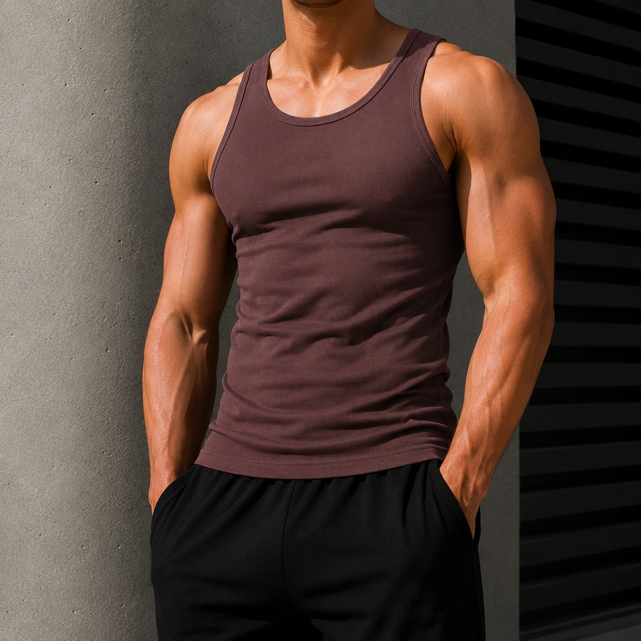 Regata Caian™ com Ajuste ao Corpo, Decote Redondo e Alta Elasticidade / Ideal Para Treinos e Momentos Casuais
