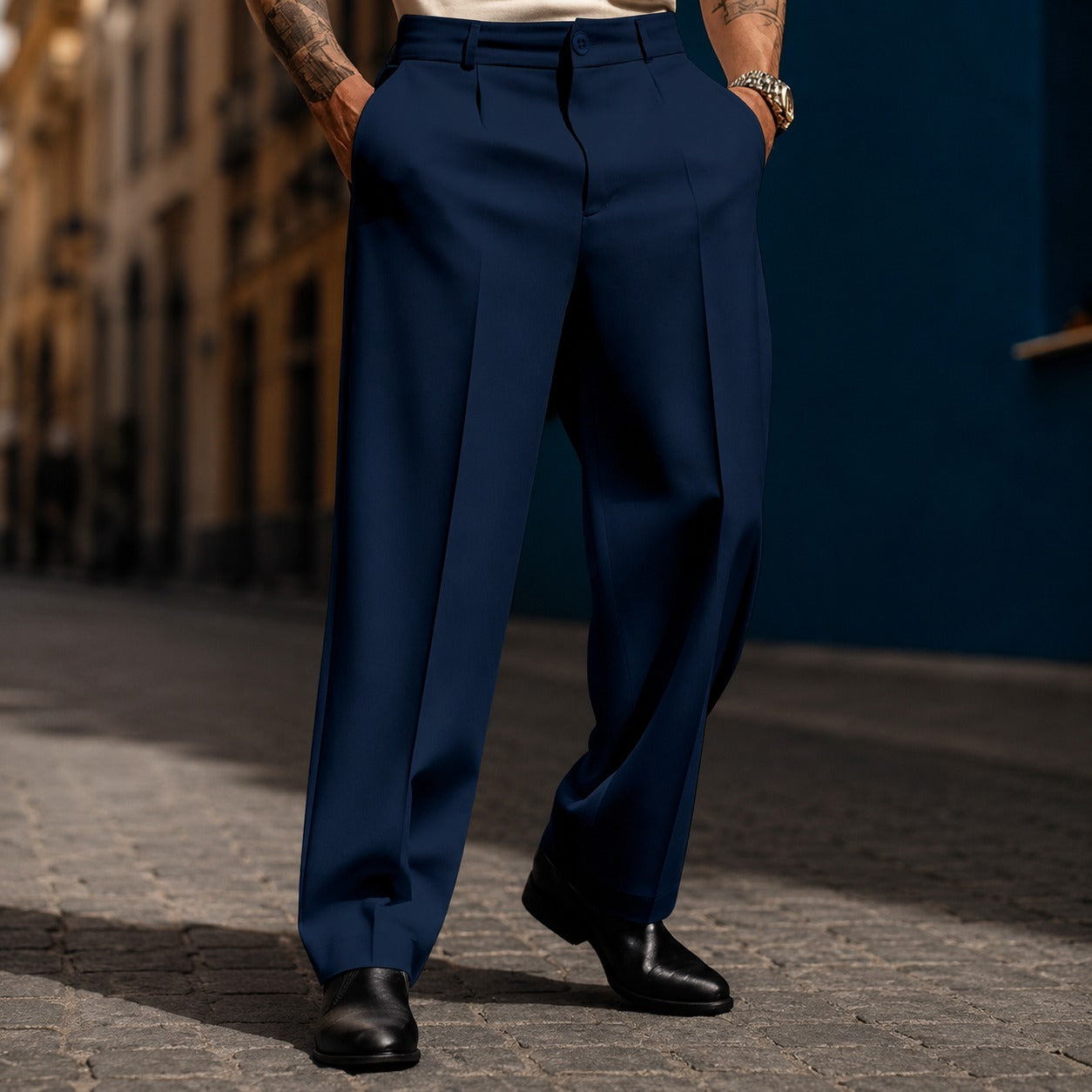 Calça Marcel™ em Alfaiataria Premium com Pregas Frontais / Elegância Discreta Para Produções Bem Alinhadas.