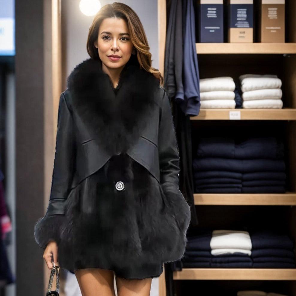 Casaco Montleaux™ em Pele de Raposa Sintética / Elegância e Conforto para os Dias de Inverno! - ModernLar
