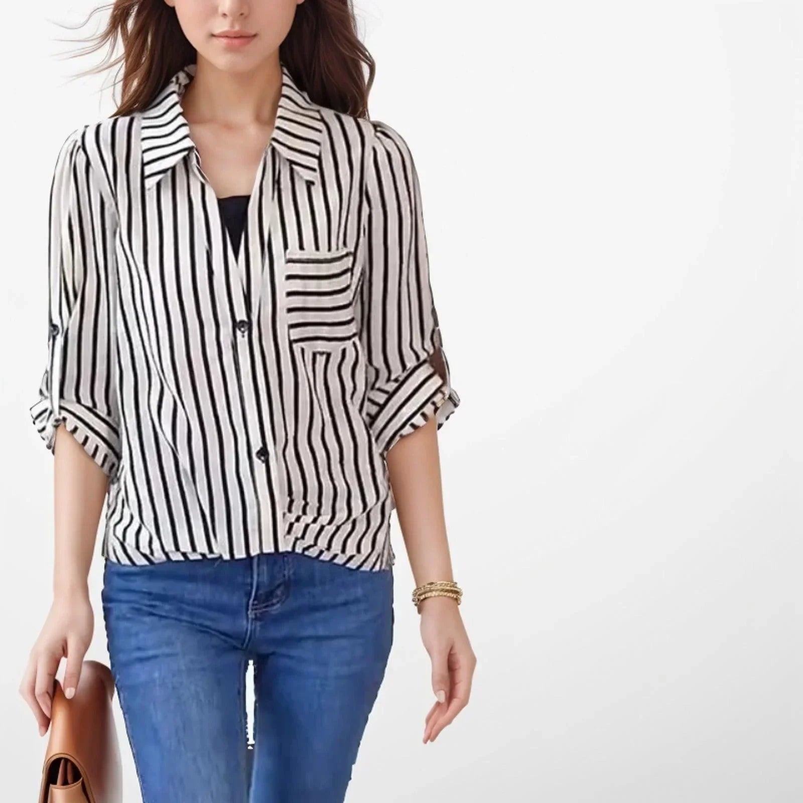 Blusinhas Rebeca™ em Chiffon Com Efeito Duas Peças / Elegância e Versatilidade em Uma Peça Confortável!