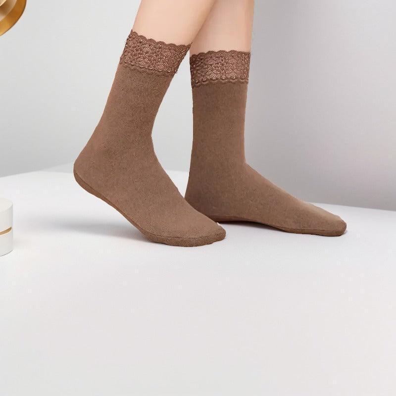 Kit com 10 Pares de Meias Copenhaguen™ / Toque Macio e Acabamento Glamouroso em Renda!