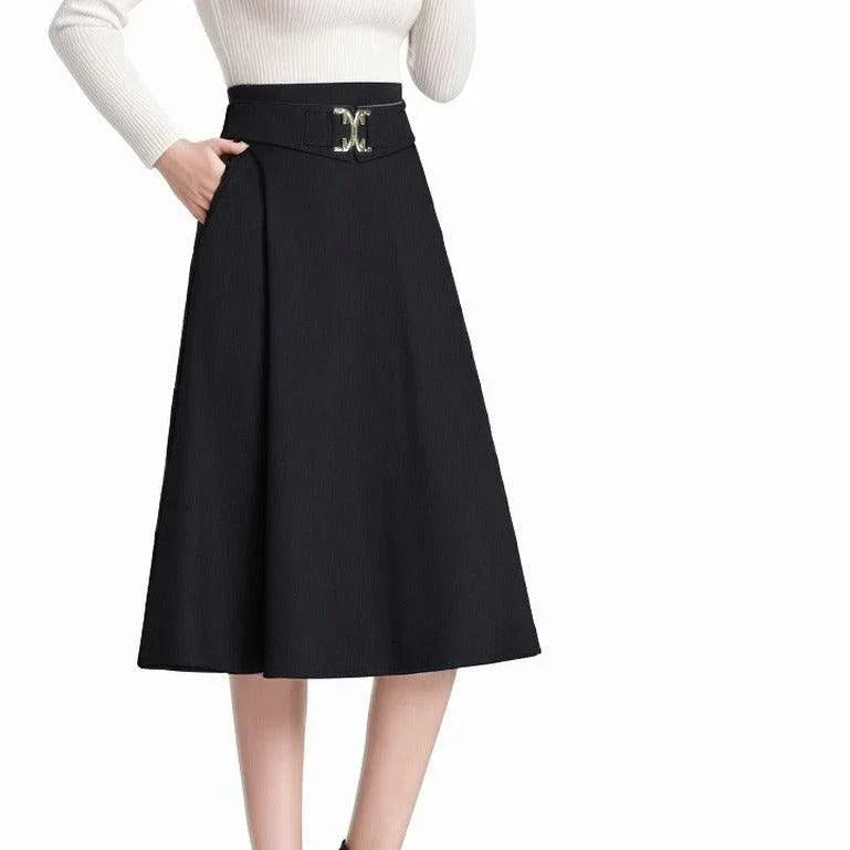 Saia Grace™ com Design Evasê e Detalhes Elegantes / Conforto e Sofisticação para a Mulher Moderna!