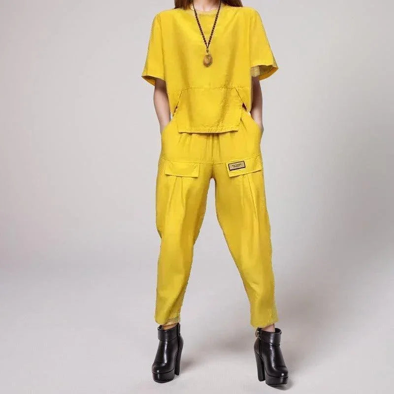 Conjunto Harmonia™ em Linho de Algodão / Elegância Descontraída e Conforto Absoluto