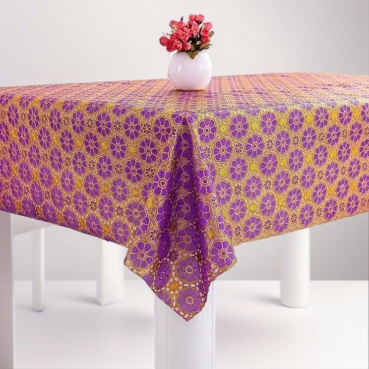 (Super Promo: Compre 1 e Leve 2) Toalha de Mesa Flor de Veneza™ com Tecnologia Anti-Manchas e Óleo / Elegância e Proteção para Sua Mesa!