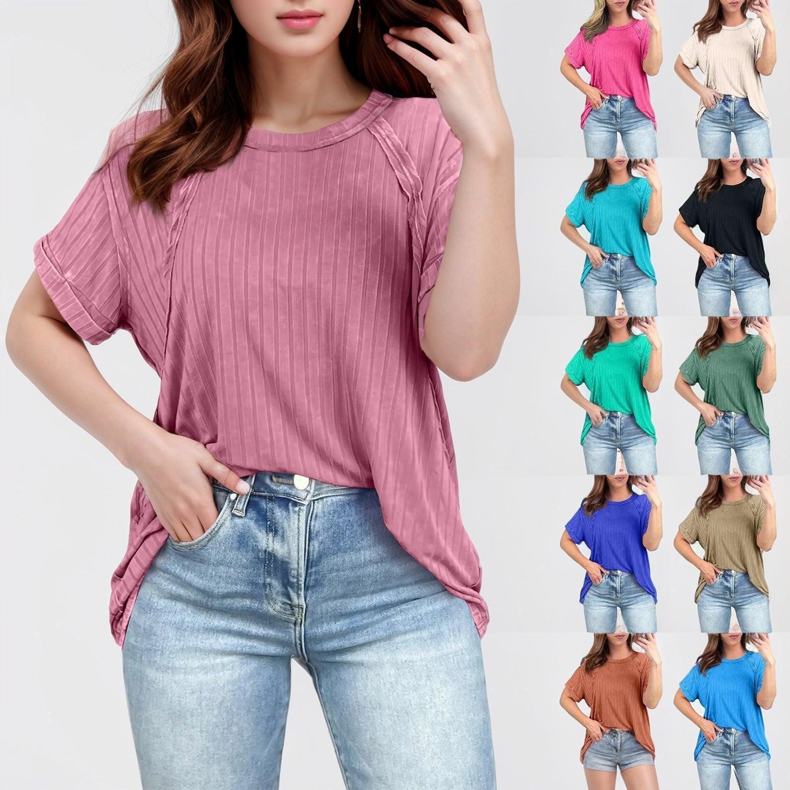 Camiseta Texturizada Steffany™ em Algodão Premium / Exclusividade em Conforto e Estilo que Você Merece!