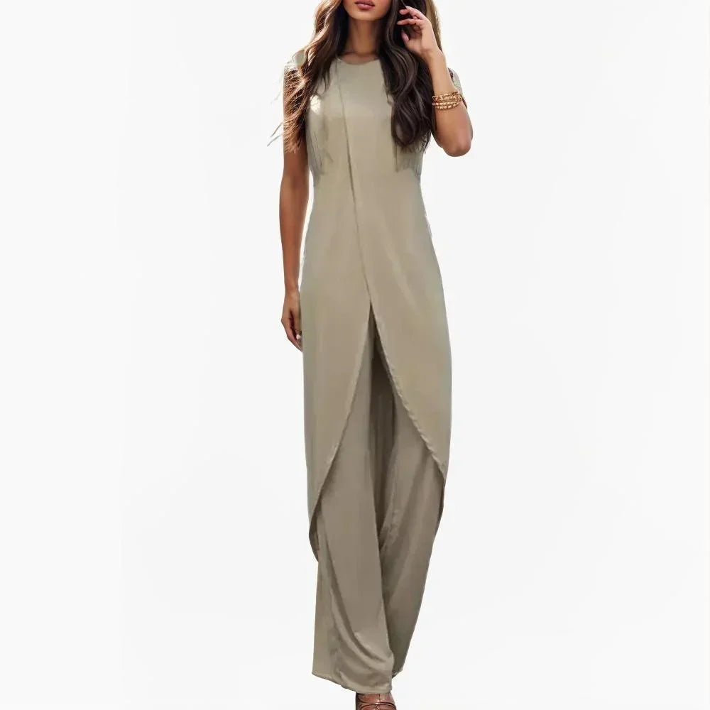 Conjunto Élise™ em Malha Fresca com Sobreposição Elegante / Conforto e Estilo para Todas as Ocasiões!