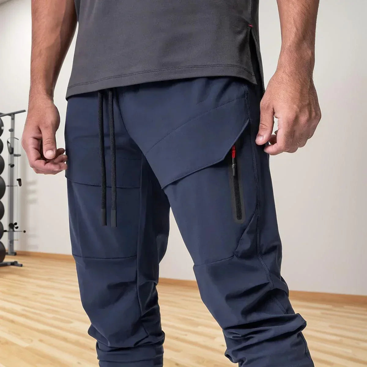 Calça Jogger Performance Titan™ com Suporte Inteligente para Toalha / Liberdade, Estilo e Funcionalidade em Uma Só Peça!
