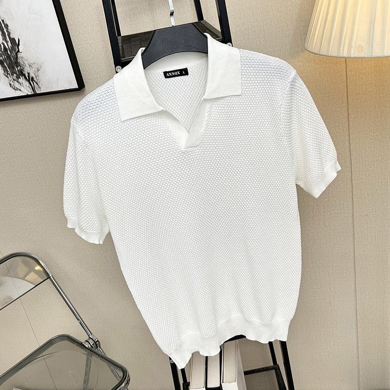 Polo Leonidas™ em Algodão Penteado com Elastano / Sofisticação Minimalista com Postura de Autoridade e Bom Gosto!