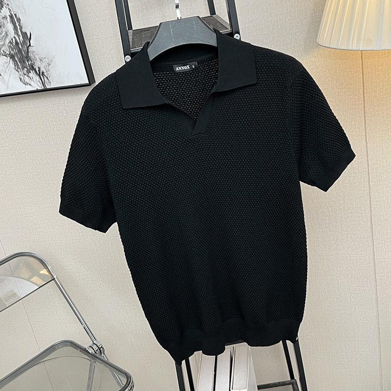 Polo Leonidas™ em Algodão Penteado com Elastano / Sofisticação Minimalista com Postura de Autoridade e Bom Gosto!