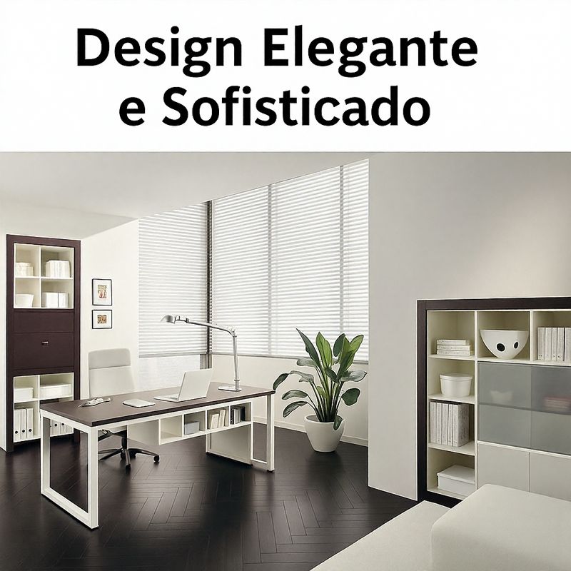 Cortina Persiana Modern Lar™ com Ajuste de Iluminação e Fixação Sem Furos / Mais conforto, mais privacidade, zero bagunça.