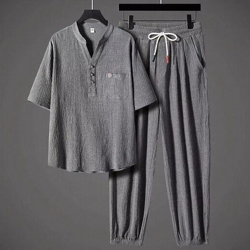 Conjunto Sartori™ em Viscose Premium com Gola Minimalista / O Ponto de Encontro Entre Conforto e Classe!