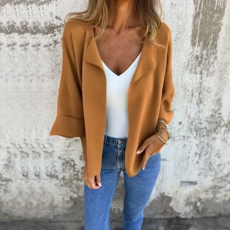 Cardigan Belluno™ Estilo Blazer em Viscose Rústica / Sofisticação Atemporal com Conforto e Charme Artesanal!