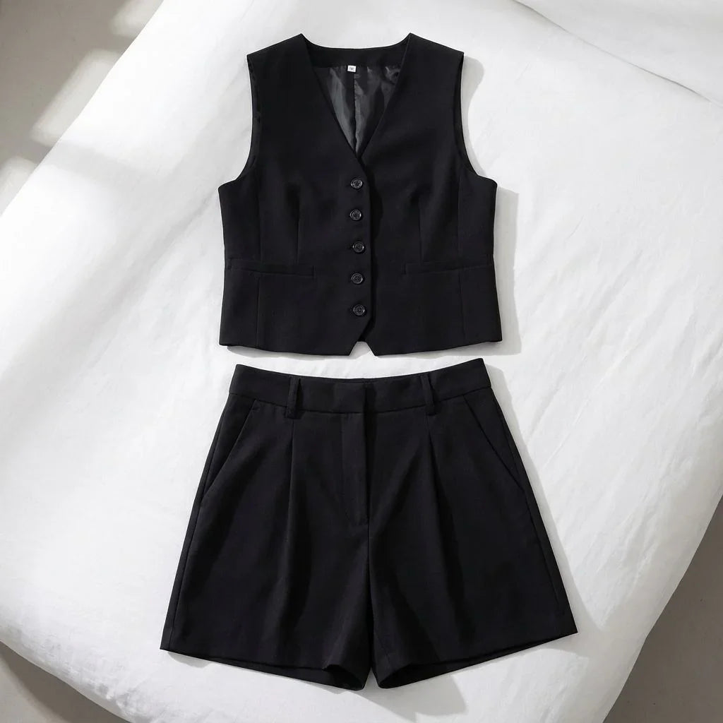 Conjunto Ipanema™ em Alfaiataria Casual de Algodão e Linho Misto / Leve, Chic e Atemporal!