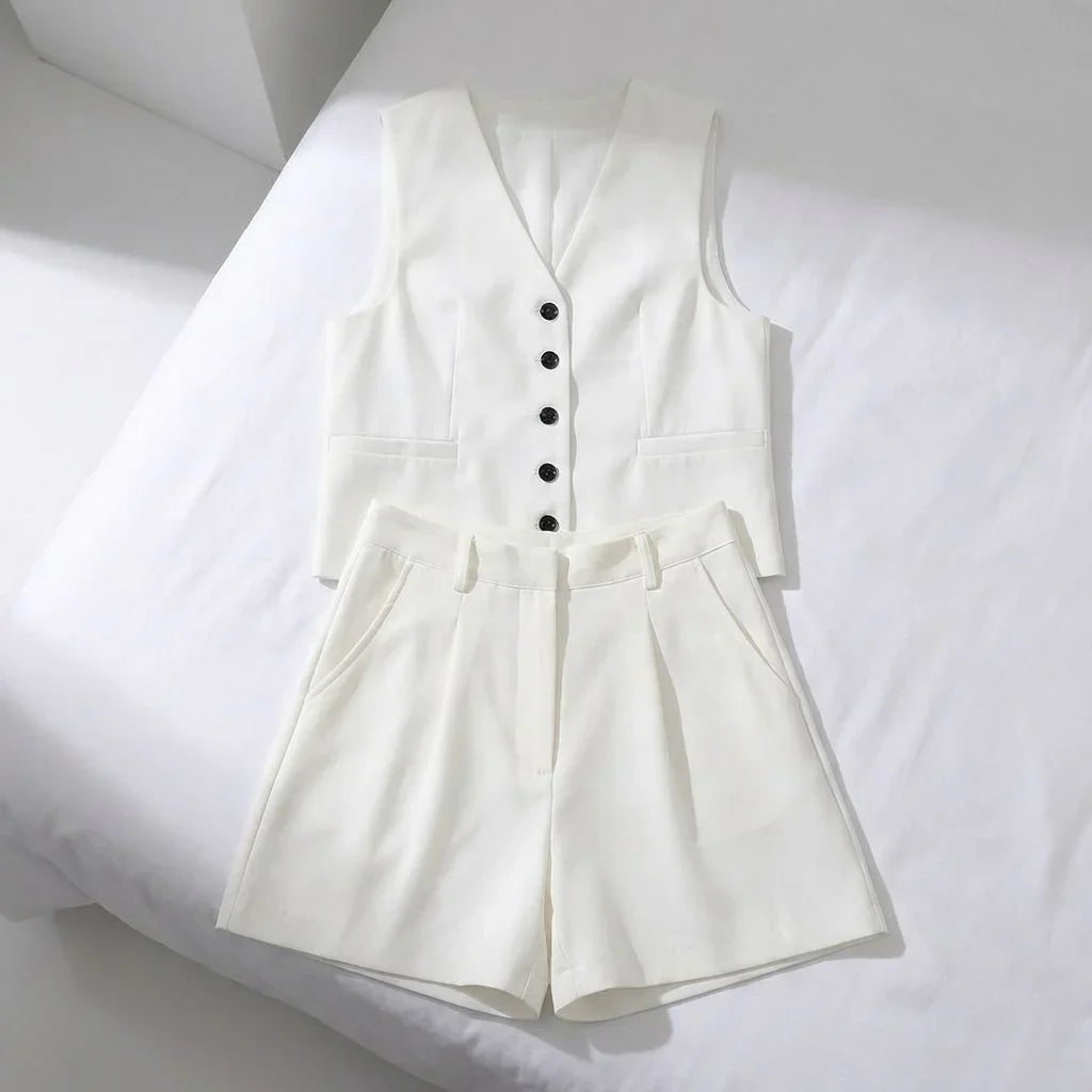 Conjunto Ipanema™ em Alfaiataria Casual de Algodão e Linho Misto / Leve, Chic e Atemporal!