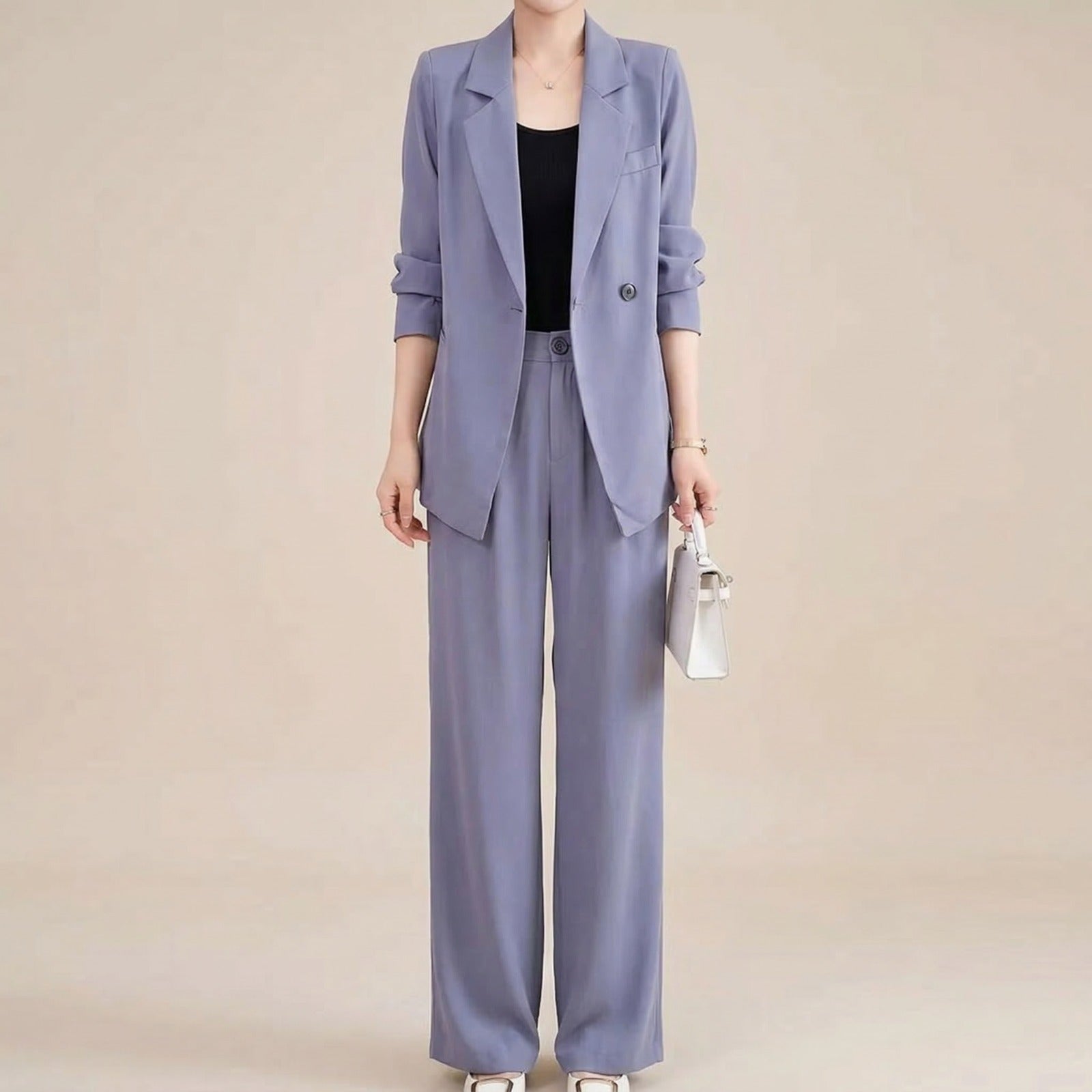 Conjunto Alviera™ com Blazer Sofisticado e Design de Alfaiataria