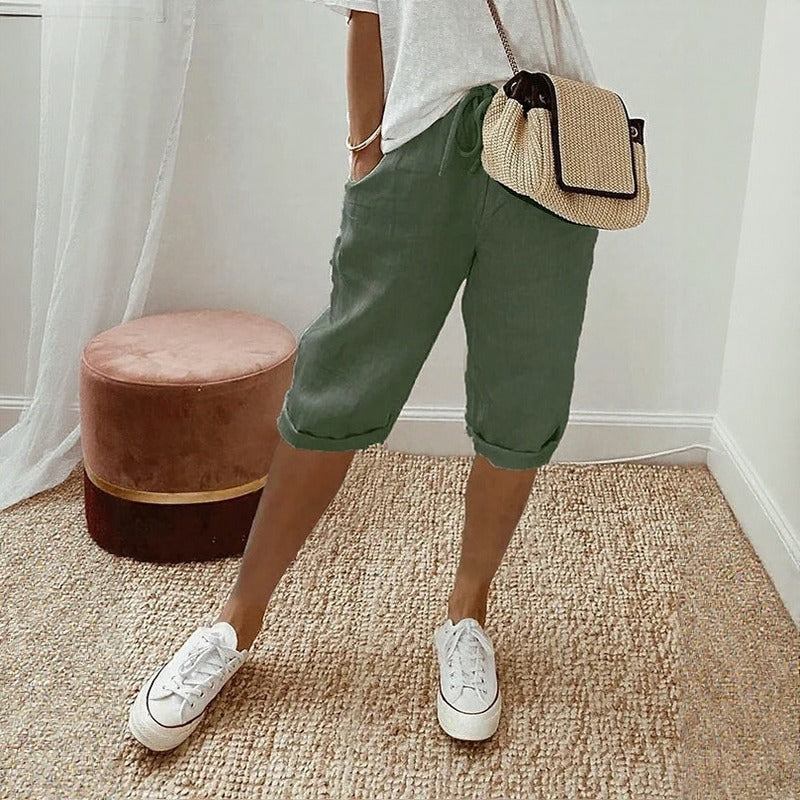 Bermuda Levana™ com Cintura Ajustável e Visual Descomplicado