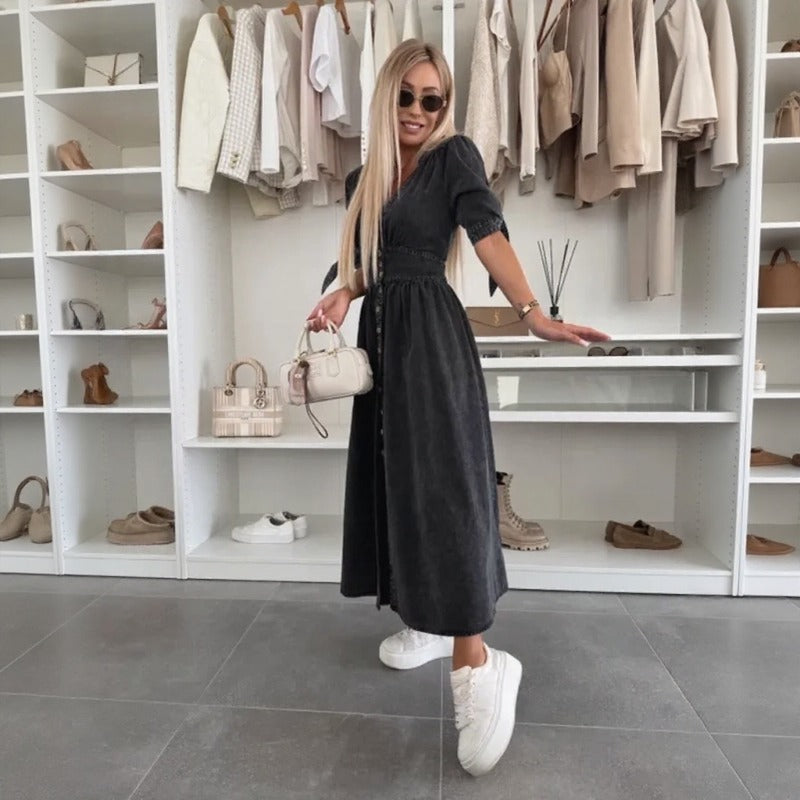 Vestido Solvéra™ com Caimento Impecável e Presença Marcante