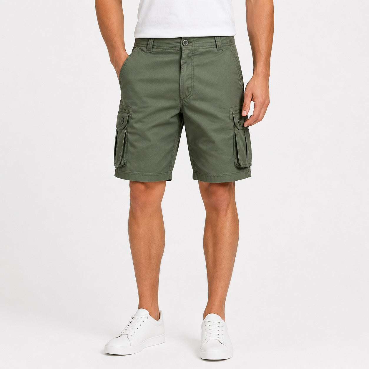 Shorts Zaykor™ Cargo com Elasticidade Avançada e Estilo Tático